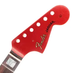 FENDER AMERICAN 60TH ANNIVERSARY JAGUAR NECK MYSTIC DAKOTA RED HEADSTOCK