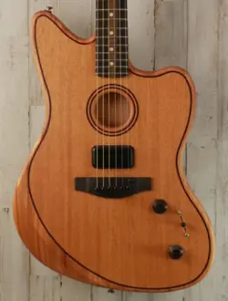 DEMO FENDER AMERICAN ACOUSTASONIC JAZZMASTER - ALL MAHOGANY (364)