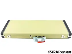 VINTAGE FENDER ERIC JOHNSON STRAT BLONDE HARDSHELL CASE, GUITAR PARTS!