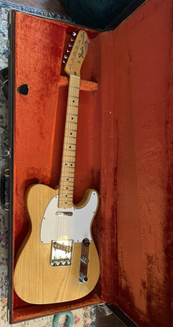 VINTAGE 1972 FENDER TELECASTER WITH RARE NATURAL BIRDSEYE MAPLE NECK