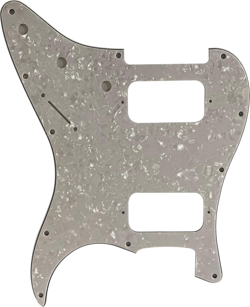 FOR FENDER DOUBLE FAT HH STRAT HUMBUCKER GUITAR PICKGUARD (4 PLY WHITE PEARL)
