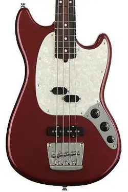 FENDER AMERICAN PERFORMER MUSTANG BASS - AUBERGINE WITH ROSEWOOD FINGERBOARD