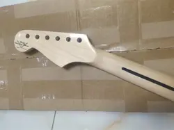 22 FRET STRAT ELECTRIC GUITAR NECK PART MAPLE FOR DIY FENDERS REPLACE GLOSS