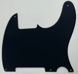 FOR FIT FENDER TELECASTER  VINTAGE 5-HOLE BLANK GUITAR PICKGUARD ACRYLIC BLACK