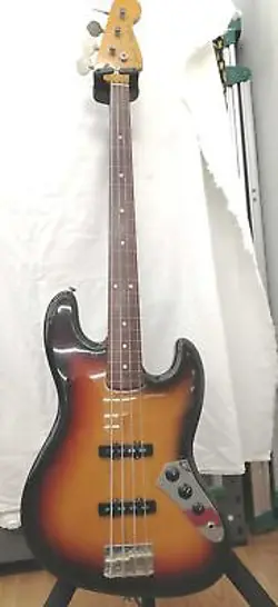 FENDER JAPAN JB-62 SUNBURST COLOR MODEL ELECTRIC BASS WITH GIGBAG