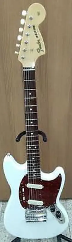 FENDER MADE IN JAPAN TRADITIONAL 60S MUSTANG OLYMPIC WHITE ELECTRIC GUITAR USED