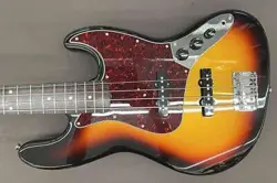 FENDER MIJ TRADITIONAL II '60S JAZZ BASS SUNBURST ELECTRIC BASS GUITAR USED