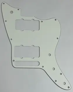 GUITAR PICKGUARD FOR US FENDER AMERICAN SPECIAL JAZZMASTER,3 PLY PARCHMENT