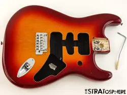 FENDER PLAYER II STRATOCASTER BODY HARDWARE STRAT CHAMBERED ASH AGED CHERRYBURST