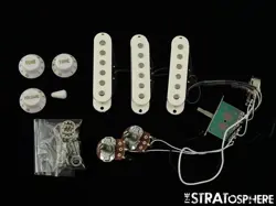 FENDER SQUIER AFFINITY SERIES STRAT PICKUPS POTS   KNOBS, STRATOCASTER