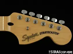 FENDER SQUIER AFFINITY SERIES STRAT NECK W/ TUNERS GUITAR STRATOCASTER, MN MAPLE