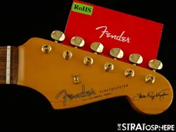 USA FENDER SRV STEVIE RAY VAUGHAN STRATOCASTER NECK & TUNERS PF PAU FERRO 12