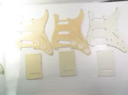 3 PACK FENDER STRATOCASTER 11 SCREW HOLE HS STYLE GUITAR PICKGUARD, WHITE