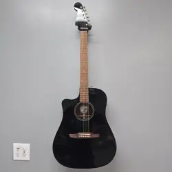 FENDER REDONDO PLAYER LEFT HANDED ACOUSTIC GUITAR BLACK FINISH MOVING SALE