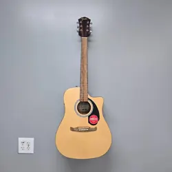 FENDER FA-125CE DREADNAUGHT ACOUSTIC GUITAR NATURAL FINISH MOVING SALE