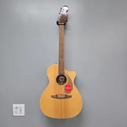 FENDER NEWPORTER PLAYER ACOUSTIC GUITAR NATURAL FINISH MOVING SALE