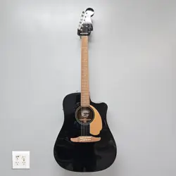 FENDER REDONDO PLAYER ACOUSTIC GUITAR JETTY BLACK FINISH MOVING SALE