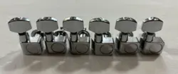 2000 FENDER STRATOCASTER STANDARD INLINE-6 TUNING PEGS TUNERS TWO-PIN CHROME