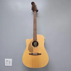 FENDER REDONDO PLAYER LEFT HANDED ACOUSTIC GUITAR NATURAL FINISH MOVING SALE