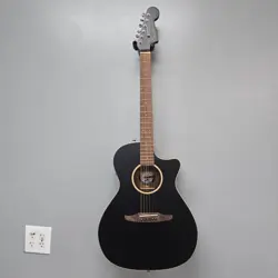 FENDER NEWPORTER SPECIAL ACOUSTIC GUITAR MATTE BLACK FINISH B MOVING SALE