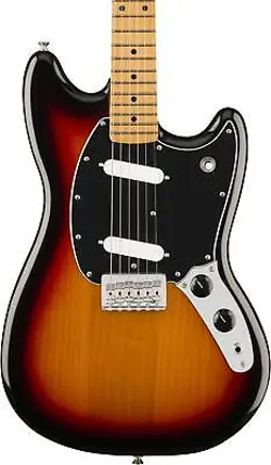 FENDER PLAYER II MUSTANG - 3-COLOR SUNBURST WITH MAPLE FINGERBOARD