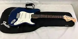 FENDER SQUIER 20TH ANNIVERSARY BLUE STRATOCASTER ELECTRIC GUITAR W/ GIG BAG