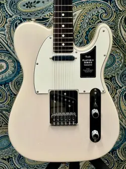 FENDER PLAYER II TELECASTER WHITE BLONDE CHAMBERED