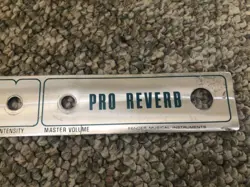 VINTAGE FENDER PRO REVERB FRONT PANEL PLATE AMP AMPLIFIER