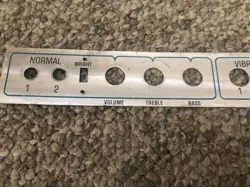 FENDER SUPER REVERB FRONT PANEL PLATE AMP AMPLIFIER CHROME