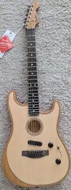 FENDER AMERICAN ACOUSTASONIC STRATOCASTER ACOUSTIC ELECTRIC GUITAR - NATURAL