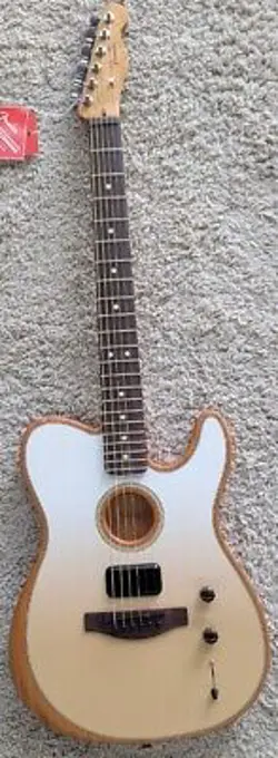 FENDER FINNEAS SIGNATURE ACOUSTASONIC PLAYER TELECASTER W/ BAG, CAPPUCCINO FADE