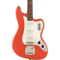 USED FENDER VINTERA II '60S BASS VI ROSEWOOD - FIESTA RED