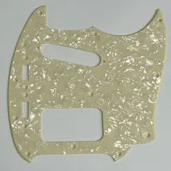 GUITAR PICKGUARD FOR FENDER KURT COBAIN MUSTANG STYLE,1 PLY CREAM PEARL