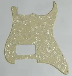 GUITAR PICKGUARD FOR FENDER STRATOCASTER START SINGLE HUMBUCKER CREAM PEARL
