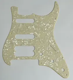 GUITAR PICKGUARD FOR FENDER PLAYER STRATOCASTER FLOYD ROSE HSS 1 PLY CREAM PEARL