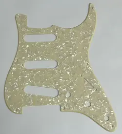 GUITAR PICKGUARD FOR US FENDER 57' 8 SCREW STRATOCASTER STRAT 1 PLY CREAM PEARL