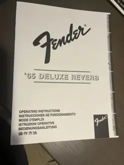FENDER 65 DELUXE REVERB AMP MANUAL