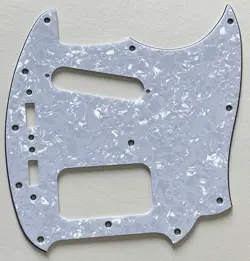 4 PLY WHITE PEARL PICKGUARD FIT FENDER KURT COBAIN MUSTANG HS STYLE GUITAR PARTS