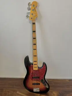 FENDER JAPAN JAZZ BASS 3TS Q SERIAL ELECTRIC BASS GUITAR USED FROM JAPAN