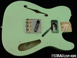 FENDER AMERICAN PROFESSIONAL II TELE THINLINE BODY W/ HARDWARE ASH SURF GREEN