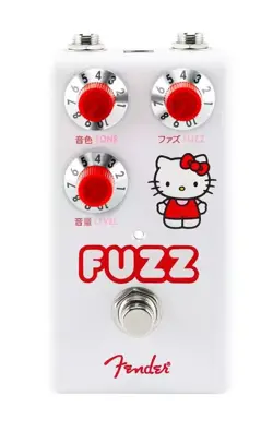 NEW FENDER × HELLO KITTY WHITE FUZZ PEDAL