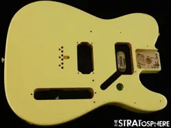 FENDER PLAYER II TELECASTER HH TELE BODY GUITAR PARTS, ALDER, HIALEAH YELLOW.
