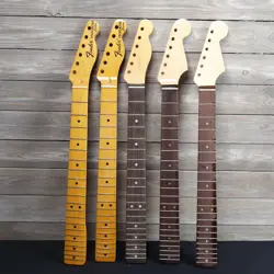 FENDER AND UNBRANDED STRAT/TELE GUITAR NECK LOT ASSORTED DAMAGED NECK LOT