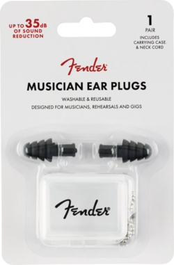 FENDER MUSICIAN SERIES EAR PLUGS, BLACK