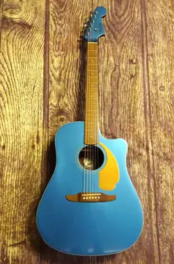 FENDER CALIFORNIA REDONDO PLAYER ACOUSTIC-ELECTRIC GUITAR LAKE PLACID BLUE