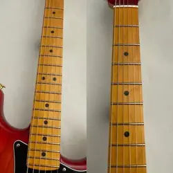 FENDER USED AMERICAN ULTRA LUXE STRATOCASTER PLASMA RED BURST US21018053 4.01KG