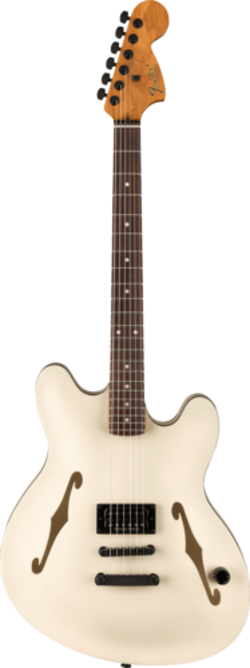 FENDER TOM DELONGE STARCASTER SATIN OLYMPIC WHITE ROSEWOOD FINGERBOARD
