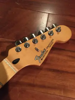 2006 FENDER STRAT 60TH ANNIVERSARY NECK AMBER MAPLE STANDARD STRATOCASTER TUNERS