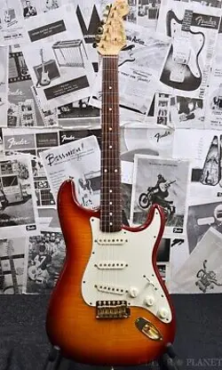 FENDER CUSTOM SHOP 1960S STRATOCASTER FLAME MAPLE TOP -AGED CHERRY BURST- 1997