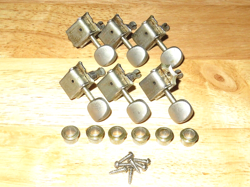 FENDER 1966 KLUSON NICKEL DELUXE INLINE TUNER W/ OVAL KEYS